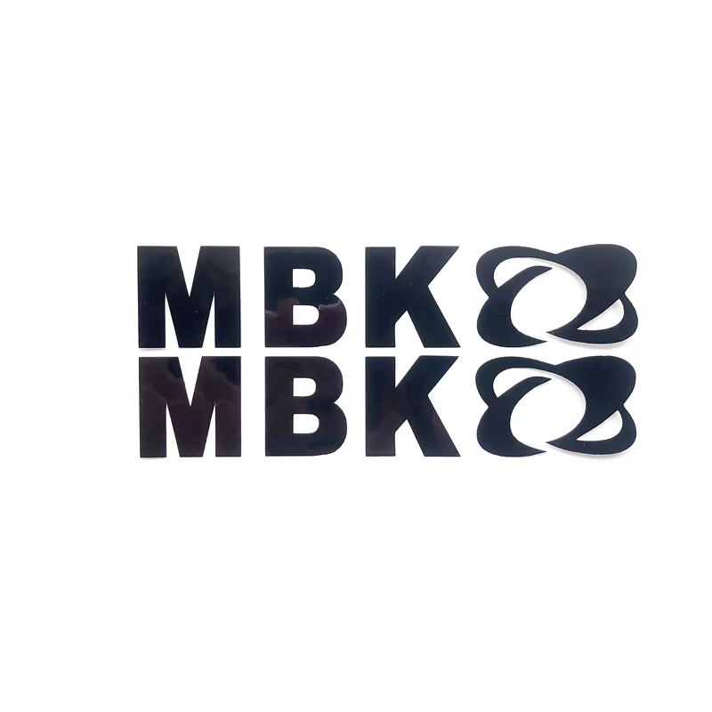 Autocollants de rénovation de moto, 2 pièces/ensemble, autocollants décoratifs réfléchissants personnalisés avec logo MBK pour moto MBK
