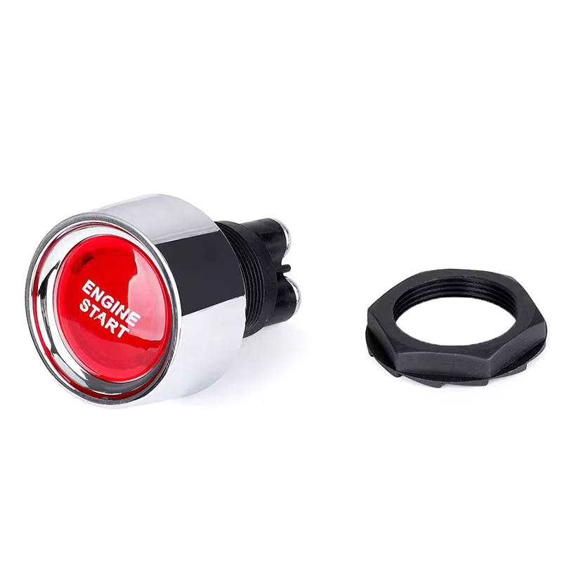 Bouton poussoir de démarrage du moteur de voiture, interrupteur sans clé, bouton de démarrage, démarreur d'allumage, interrupteurs marche/arrêt, démarrage du moteur de voiture