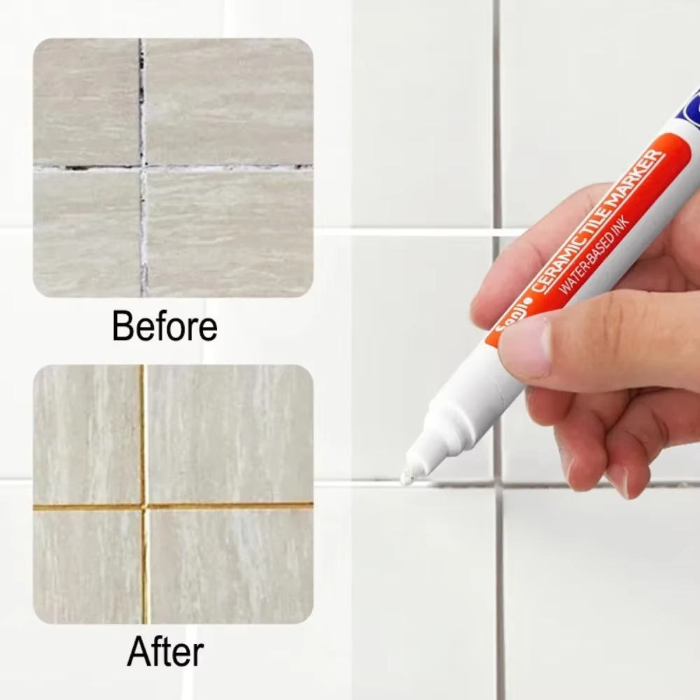 Artisanat peinture coulis Art fournitures stylo mural étanche dessin salle de bain marqueurs de peinture accessoires stylos décoration carrelage sol par