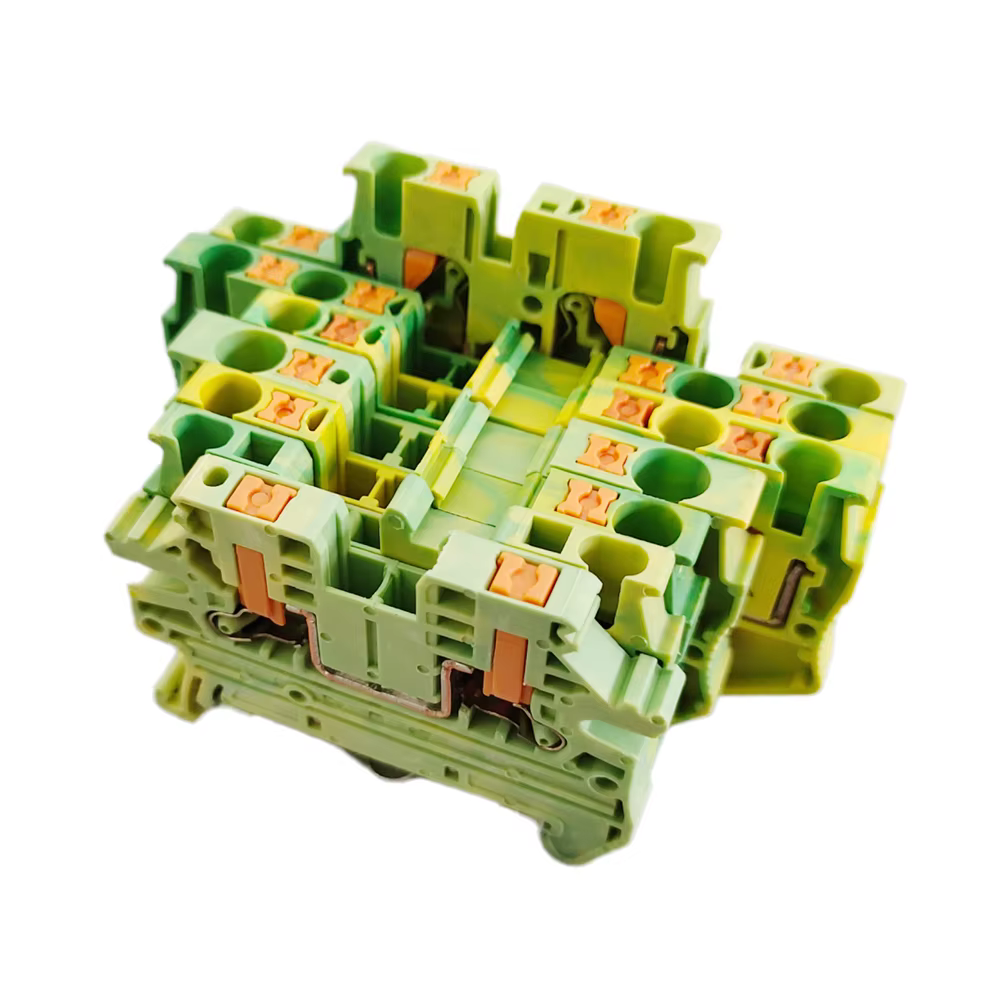 PT2.5/PTTB2.5/PT2.5-TW/PT2.5-QU/PTV2.5-PE, bornier modulaire sur Rail DIN, entrée latérale, connecteur de fil de prise de terre enfichable