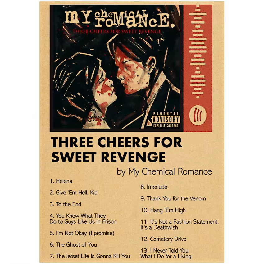Affiches de Romance avec produits chimiques
