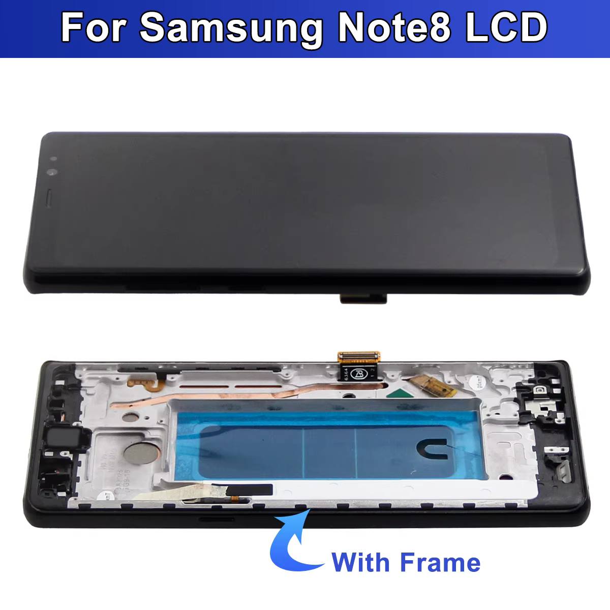 Ensemble écran tactile LCD TFT de remplacement, avec châssis, pour Samsung Note 8