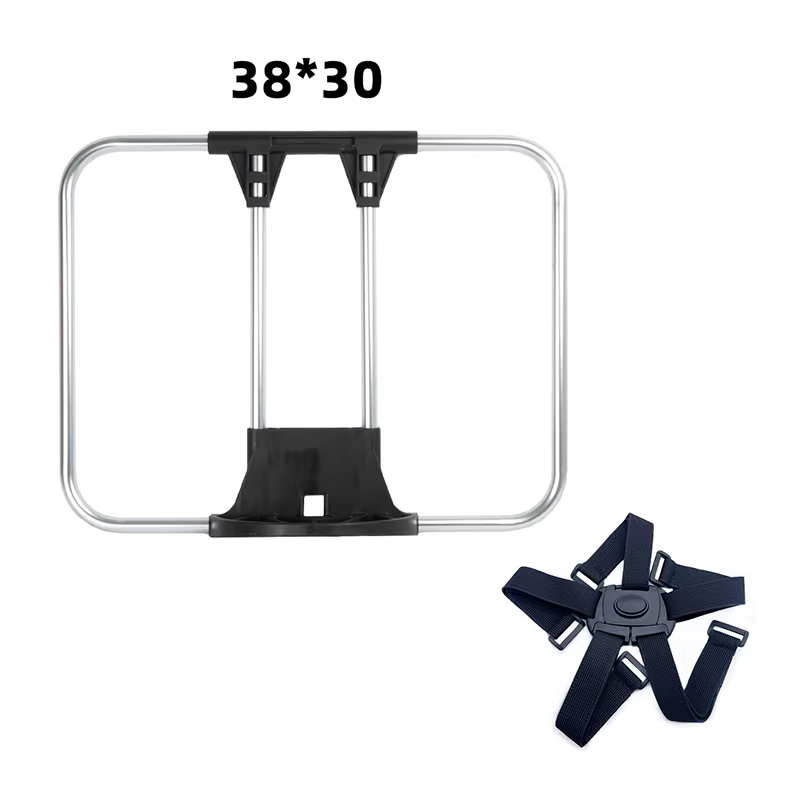 Cadre de sac avant pour supports de vélo Brompton, bloc de support de cadre de sac plat en alliage d'aluminium, pièces de vélo multiples