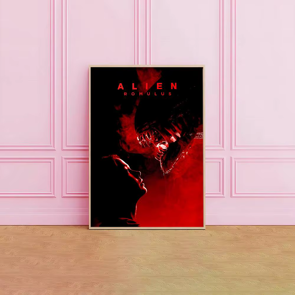 Affiche de film d'horreur a-aliennes, Art mural imprimé adapté au salon, chambre à coucher, Bar, salon, décoration de la maison, cadeau