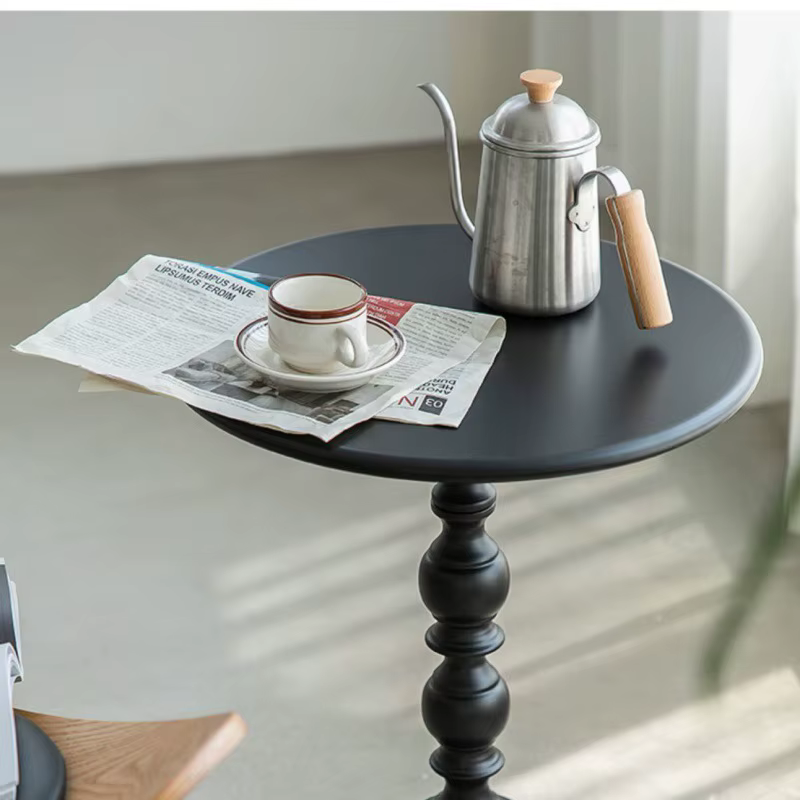 Petite table ronde en fer nordique, salon rétro, table basse, canapé mobile créatif, mini table de chevet, chambre, meubles de maison