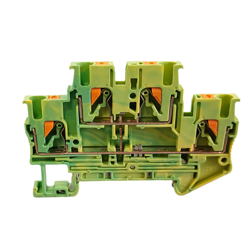PT2.5/PTTB2.5/PT2.5-TW/PT2.5-QU/PTV2.5-PE, bornier modulaire sur Rail DIN, entrée latérale, connecteur de fil de prise de terre enfichable