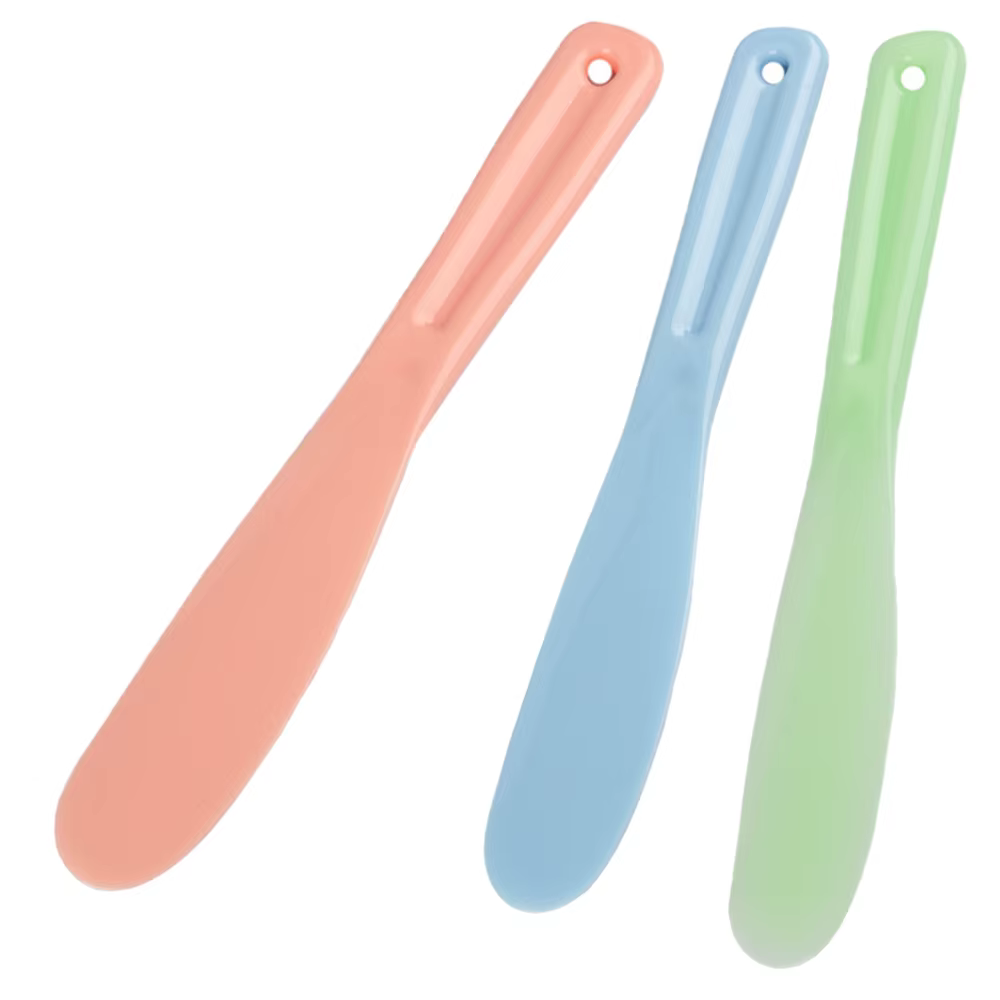 Bâton applicateur de maquillage, outil de masque DIY, cuillère de beauté, spatule cosmétique, bâton de crème pour les yeux, bâton de masque en silicone, cuillère à mélanger les masques