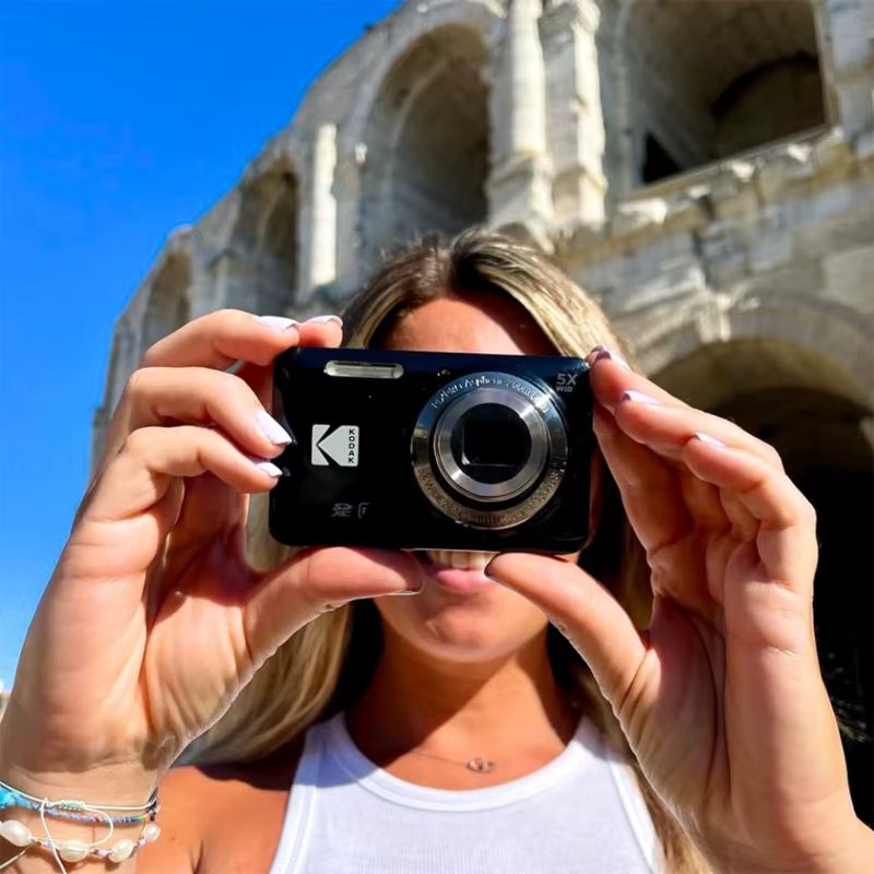 Appareil photo numérique KODAK PIXPRO FZ55 16MP, zoom optique 5x, grand angle 28 mm, vidéo Full HD 1080P, écran LCD 2,7 pouces, caméra de vlogging