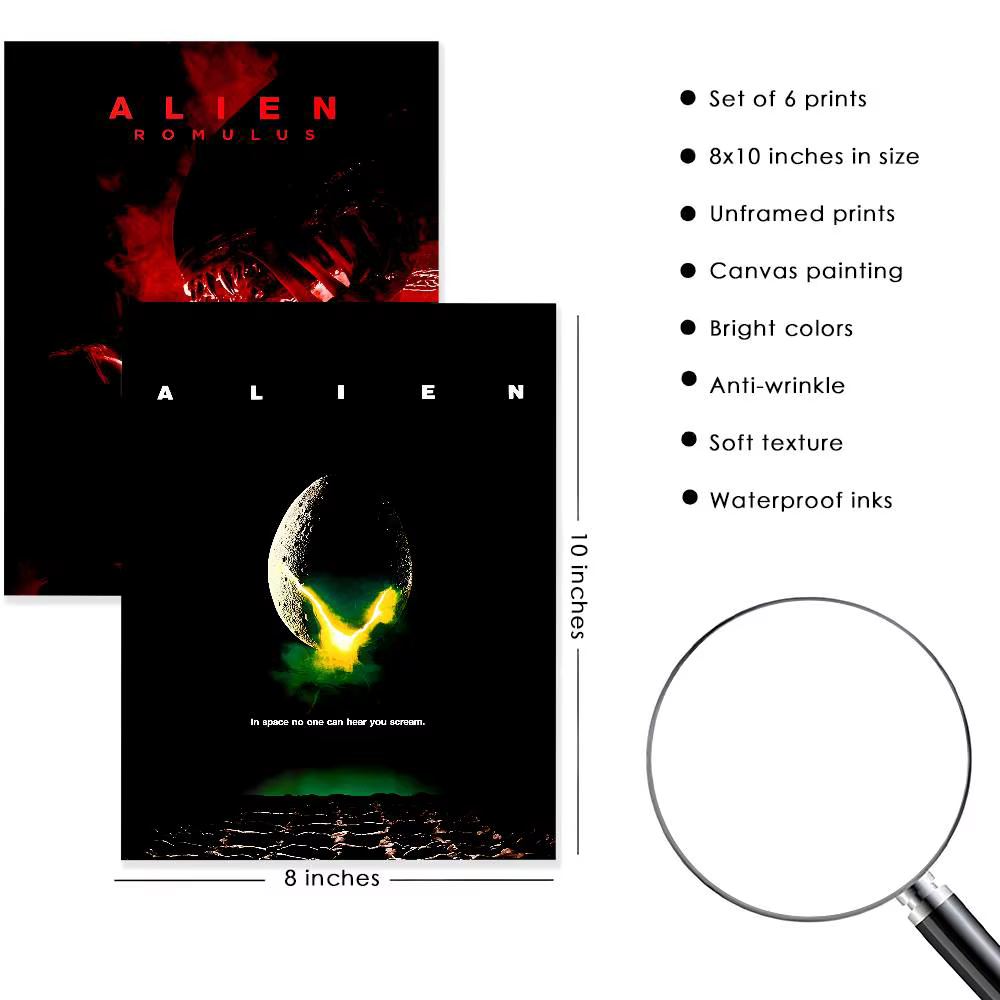 Affiche de film d'horreur a-aliennes, Art mural imprimé adapté au salon, chambre à coucher, Bar, salon, décoration de la maison, cadeau