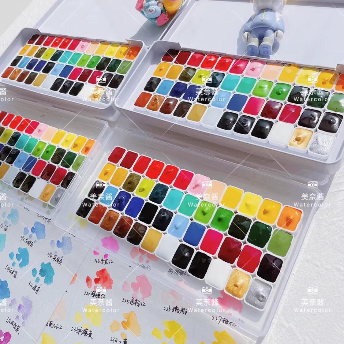Holbein-Peinture aquarelle originale, 48/68/108 couleurs, aquarelle d'artiste, 1ml 2ml, peinture à ongles, fournitures d'art