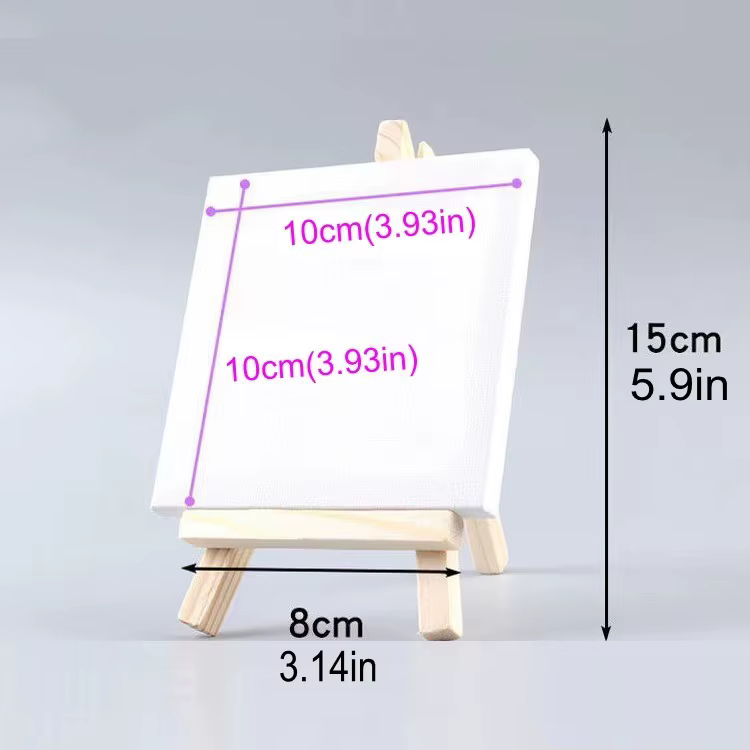 1 kit de peinture, 1 planche à dessin, 1 chevalet, 2 stylos, 6 couleurs de peinture, 1 palette, mini planche à dessin, peinture acrylique