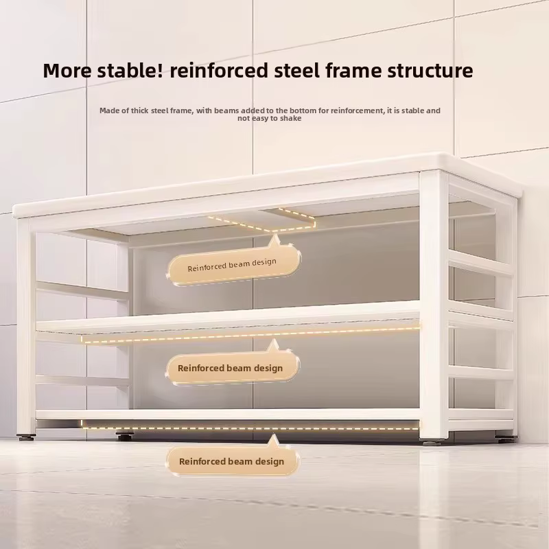 Étagère de rangement de cuisine en métal, support organisateur pour four à micro-ondes, meuble de garde-manger pour la maison, salle à manger, restaurant