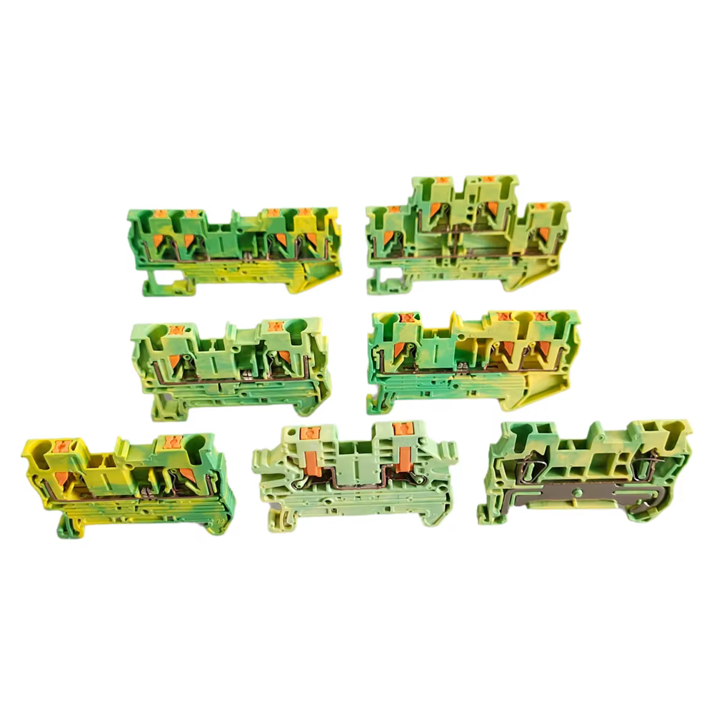 PT2.5/PTTB2.5/PT2.5-TW/PT2.5-QU/PTV2.5-PE, bornier modulaire sur Rail DIN, entrée latérale, connecteur de fil de prise de terre enfichable