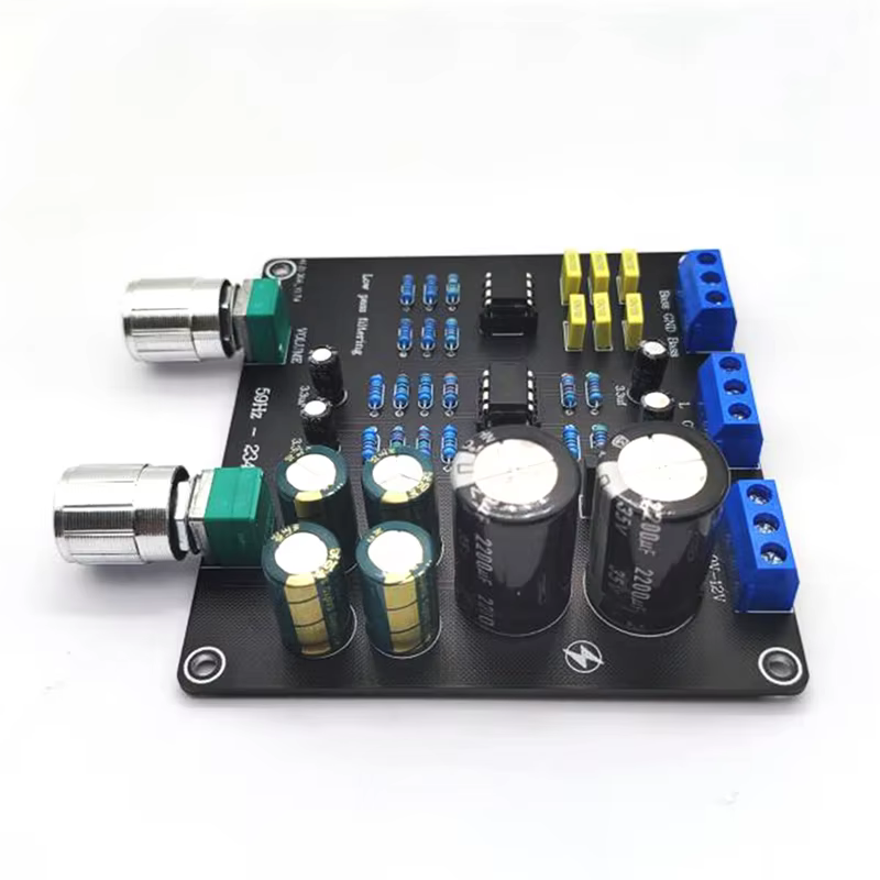 -A32M 2X 59Hz-234Hz filtre passe-bas carte croisée Super basse AC9V-12V double Point croisé NE5532 réglable en continu