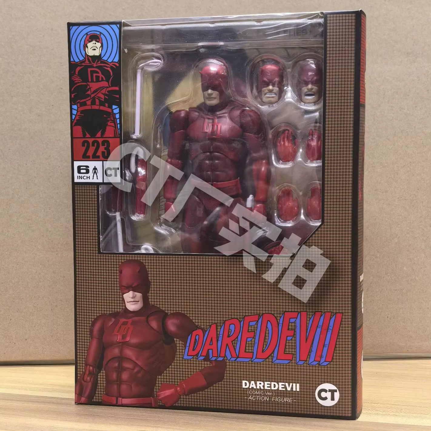 CT Daredevil Figure Mafex 223 Version bande dessinée Shf Anime Figurine Statue modèle enfants Anime jouets cadeaux d'anniversaire