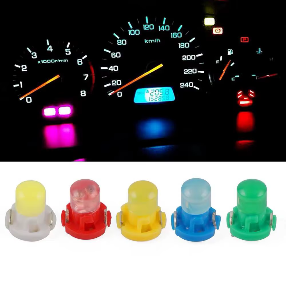 10/5 pièces T3 T4.2 T4.7 COB voiture tableau de bord LED lumières tableau de bord indicateur lampe de commande centrale cale lumière 12V blanc rouge