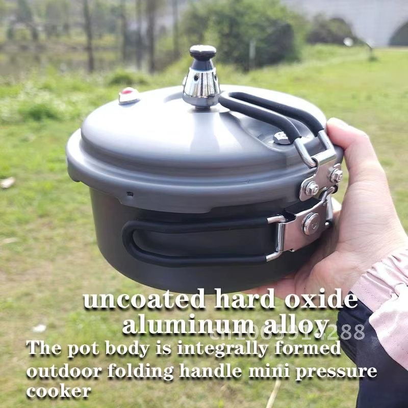 Autocuiseur extérieur pliant Portable randonnée alpinisme autocuiseur 80kpa Plateau ustensiles de cuisine Camping Mini 1,8L