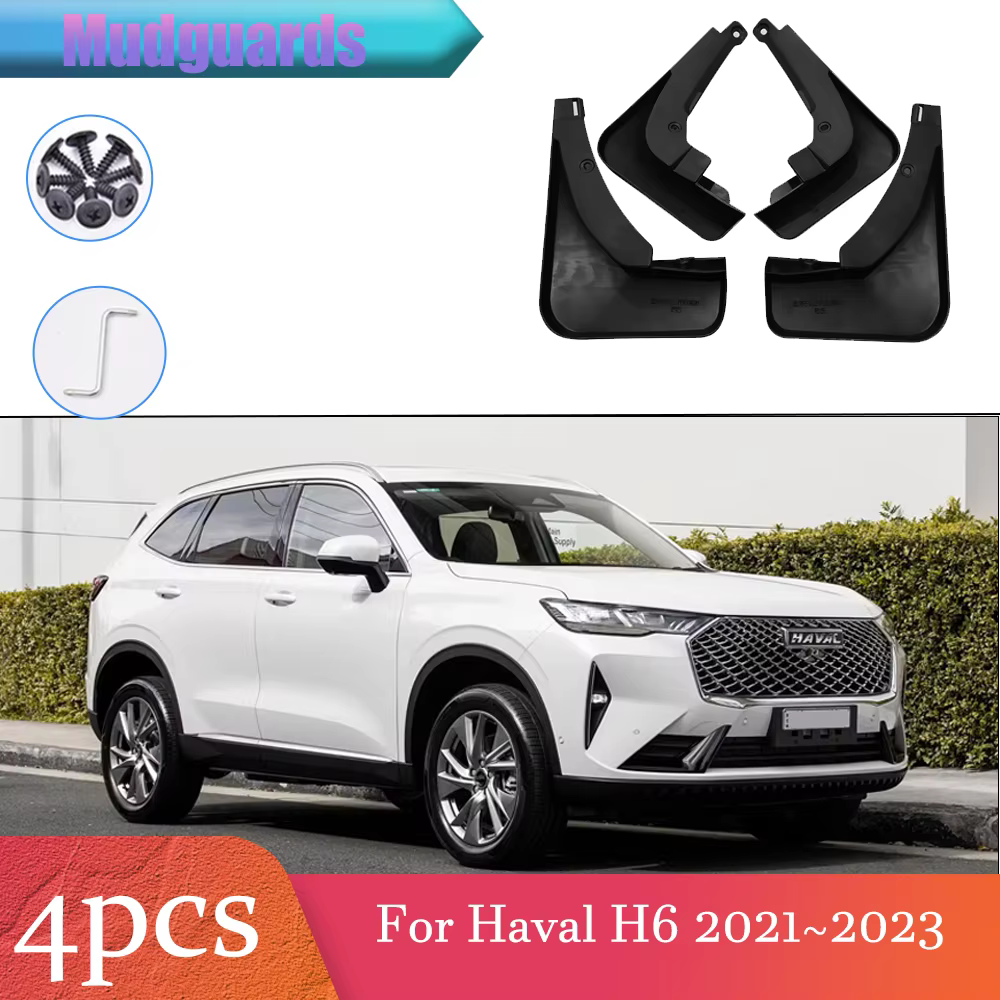 Pour GWM Haval H6 2022 ~ 2026 2022 2023 2024 2025 garde-boue de roue de voiture rabats boue peau couverture gardes garde-boue pièces anti-éclaboussures accessoires