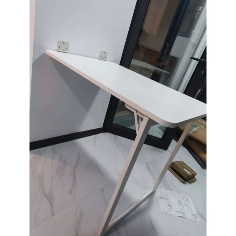 Table pliante murale, Table à manger murale en bois massif, bureau d'ordinateur mural caché, table pliable multifonctionnelle