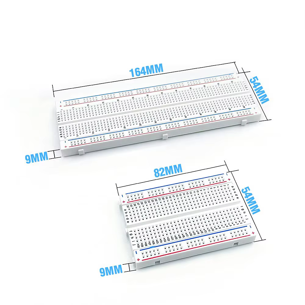Platines de prototypage sans soudure pour la distribution de proto shield, blocs de connexion, 830 points, 400 points, 1 pièce