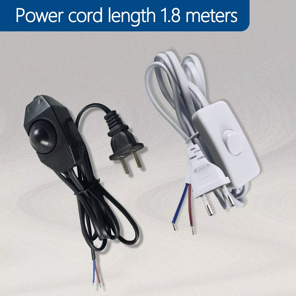1.8M EU/US Plug 220V fil électrique LED variateur câble modulateur de lumière lampe ligne variateur contrôleur pour lampe de Table