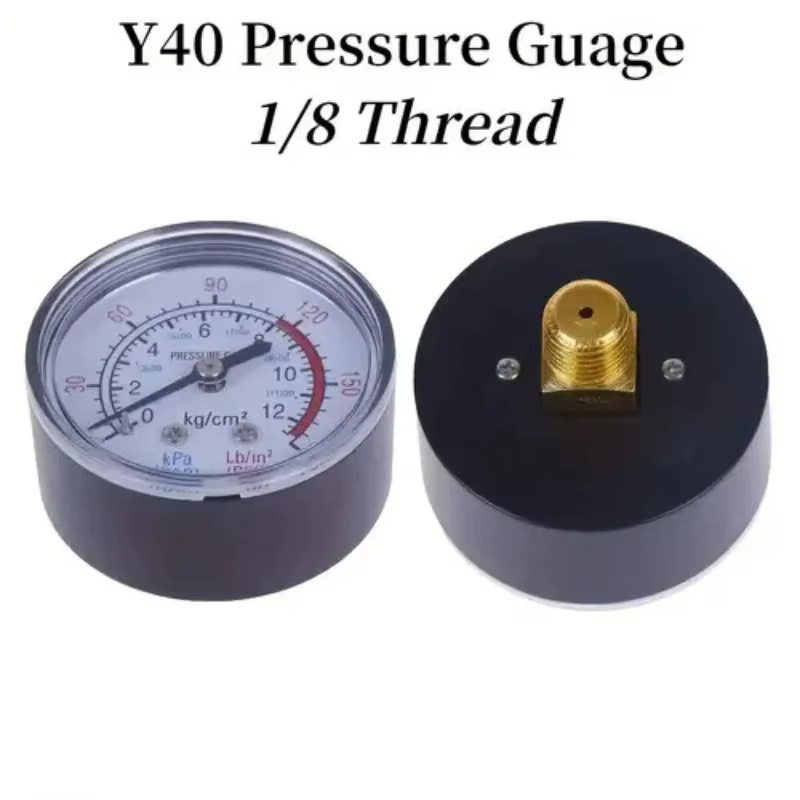 Manomètre de compresseur d'air 0-12Bar 0-170PSI, Instrument de mesure du fluide hydraulique, 1 pièce