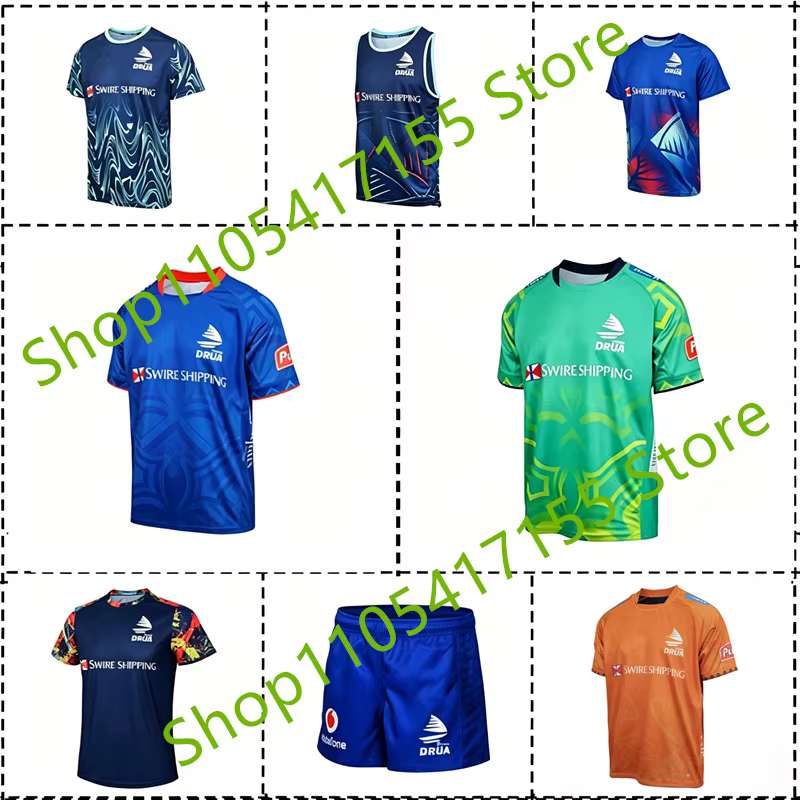 Maillot de rugby FIJIAN DRUA domicile/extérieur/entraînement 2025-2026 pour homme, taille S-5XL, confortable, respirant, qualité parfaite !
