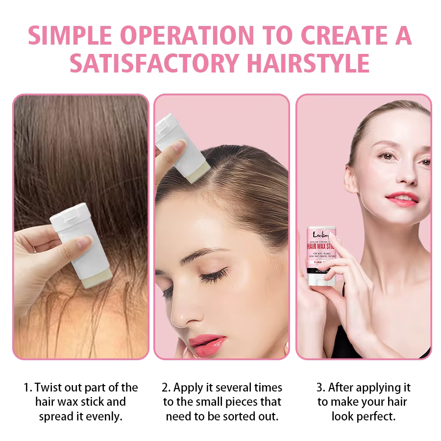 Bâtons de cire coiffants pour femmes et enfants, cire solide lisse Anti-frisottis, produits de finition longue durée pour perruque naturelle et cheveux cassés
