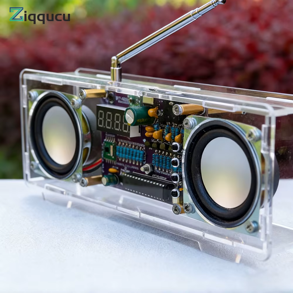 Kit DIY Radio FM Bicanal 87,5-108 MHz - Projet de Soudure avec Affichage Numérique et Interface Type-C pour l'Apprentissage Audio