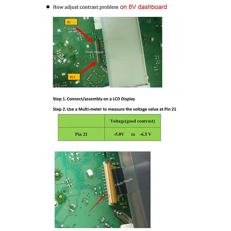 Panneau d'affichage LCD de classe A et B, prisonnier, W245, 7V