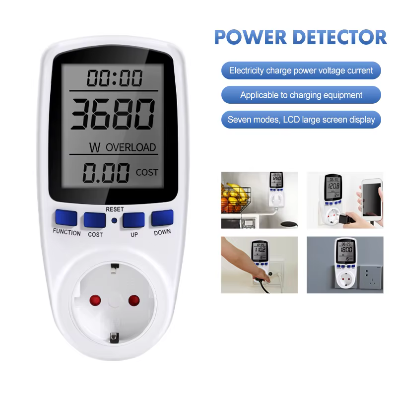 110/250V consommation Watt énergie KWh prise numérique tension wattmètre compteur de puissance ue/US/UK/FR prise analyseur d'électricité moniteur
