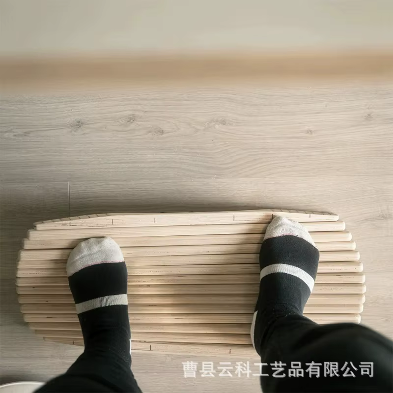 Planche d'équilibre pour massage des pieds et renforcement des chevilles, planche d'exercice Wobble Fitness pour bureau debout, tapis antidérapant pour soulager le stress