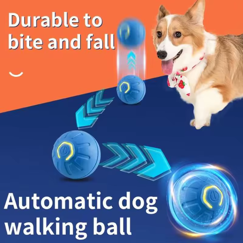 Boule de jouet intelligente pour animaux de compagnie, jouet interactif électronique pour animaux de compagnie, boule mobile USB pour chiot, rebond mobile automatique, cadeau, produits pour chats.