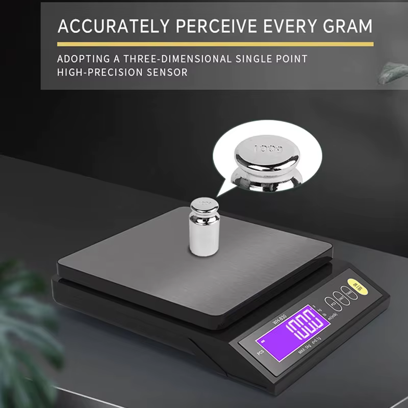 Balance de cuisine électronique numérique 5kg/0.1g 10kg/1g, affichage LCD, entièrement étanche, mesure en acier inoxydable, outil de cuisson