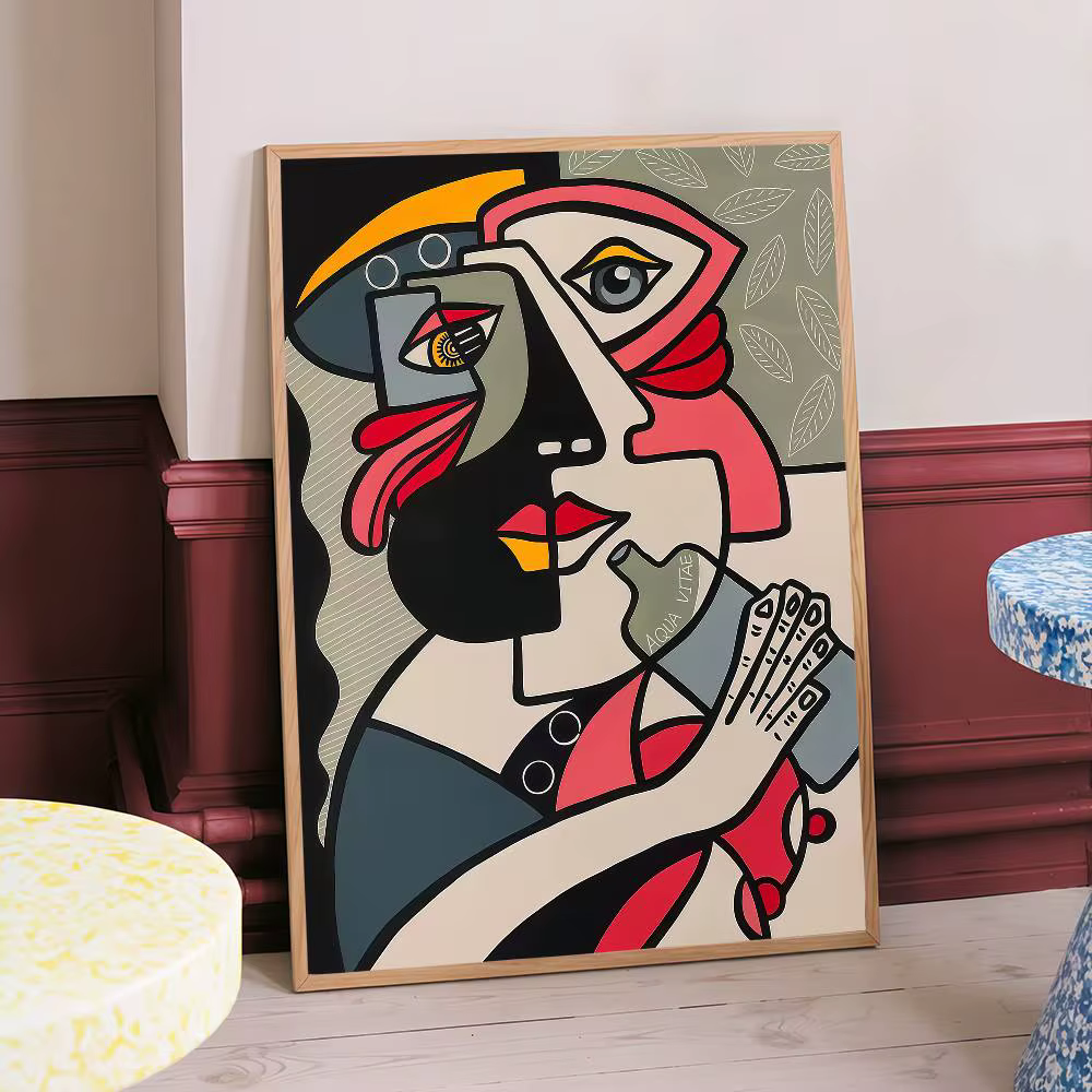 Affiches de film classique d'art Picasso abstrait, affiche de qualité HD, peinture artistique murale, étude, décoration nordique pour la maison