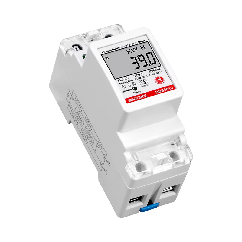 Compteur d'énergie électrique monophasé, KWH RS485, Modbus, courant, tension, mesure de la puissance, meilleur vendeur, AC 230V, 60A