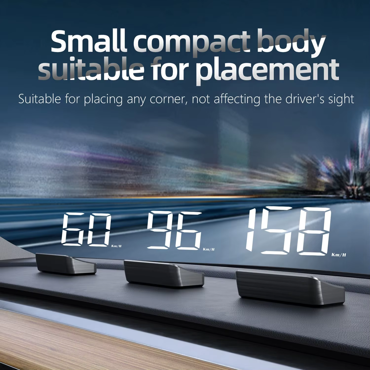 Affichage tête haute M2 HD pour voiture, compteur de vitesse GPS KM/H, projecteur numérique HUD sur pare-brise, accessoire électronique automobile universel