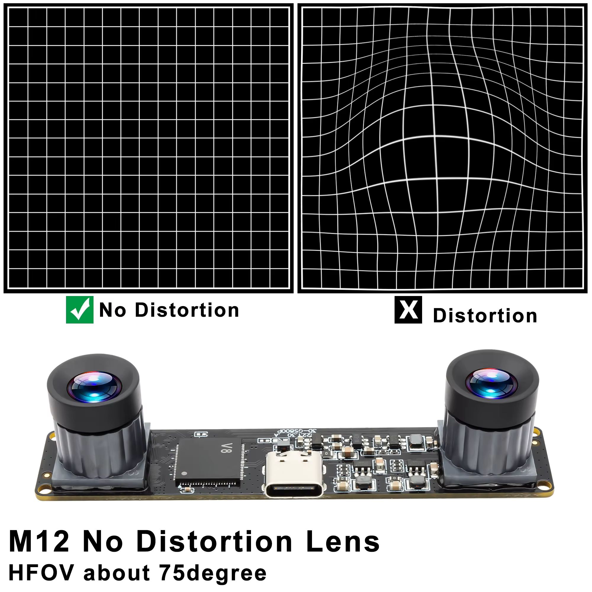 120fps 60fps obturateur Global caméra stéréo 3D Mini 3.8MP 3200x1200P haute vitesse Full HD Webcam synchrone double objectif USB caméra PC