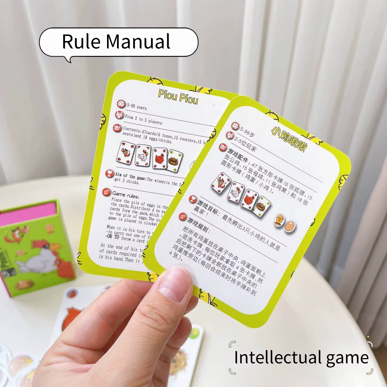 Jeux de société chauds poulet Chiu Chiu jeu de société Drecksau mouton noir Piou Piou jeu de cartes de fête jouets intellectuels cadeaux