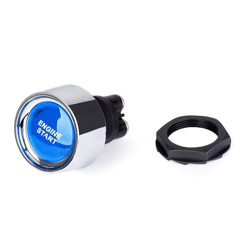 Bouton poussoir de démarrage du moteur de voiture, interrupteur sans clé, bouton de démarrage, démarreur d'allumage, interrupteurs marche/arrêt, démarrage du moteur de voiture