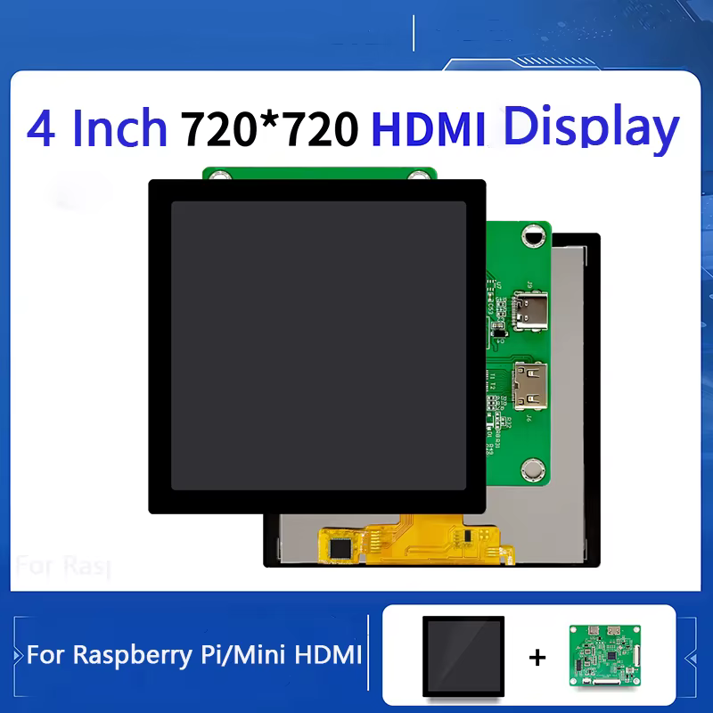 Raspberry Pi Display 4 pouces 720X720 MIPI DSI TFT LCD écran tactile avec carte pilote HD-MI