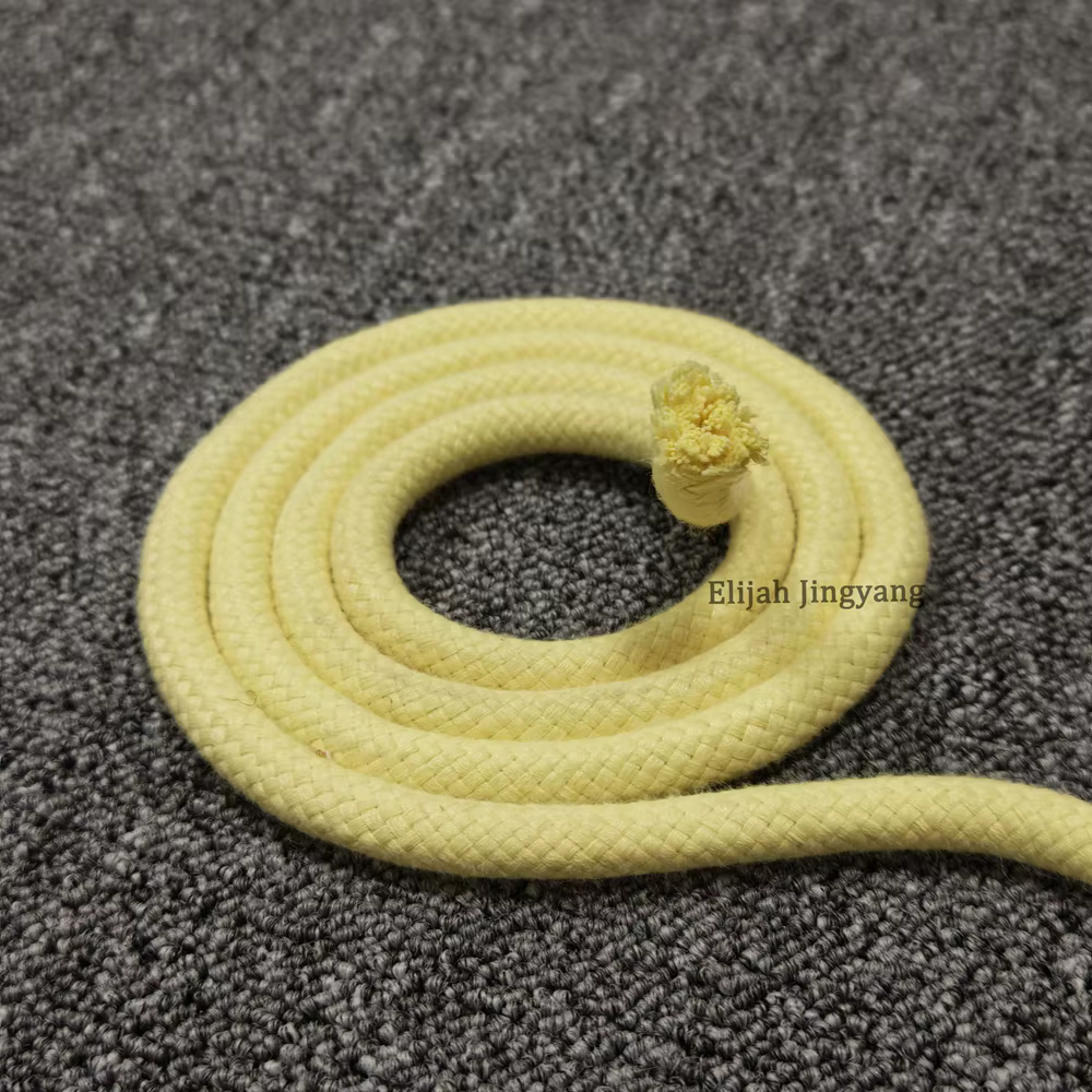 Équipement de Performance d'incendie ignifuge résistant à l'usure, accessoires de fabrication de corde Para aramide de 5/16 pouces, corde en Kevlar 100% Pure de 8mm