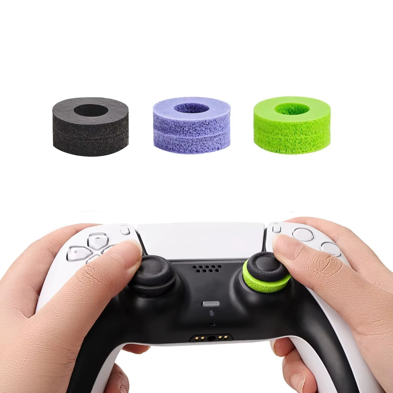 FPS Freek Galaxy pour PS4, capuchons de joystick analogique haute performance pour manette PS5, capuchons de manette de jeu en silicone