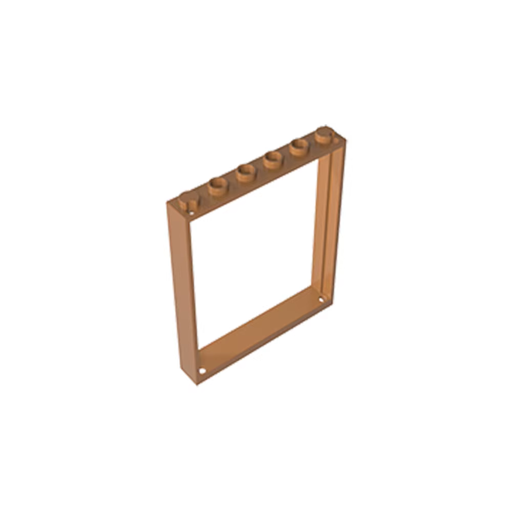 Gobricks 10 pièces GDS-90443 cadre de porte briques 1x6x6 pièces compatibles MOC bloc de construction adulte enfants éducation bricolage jouet créatif
