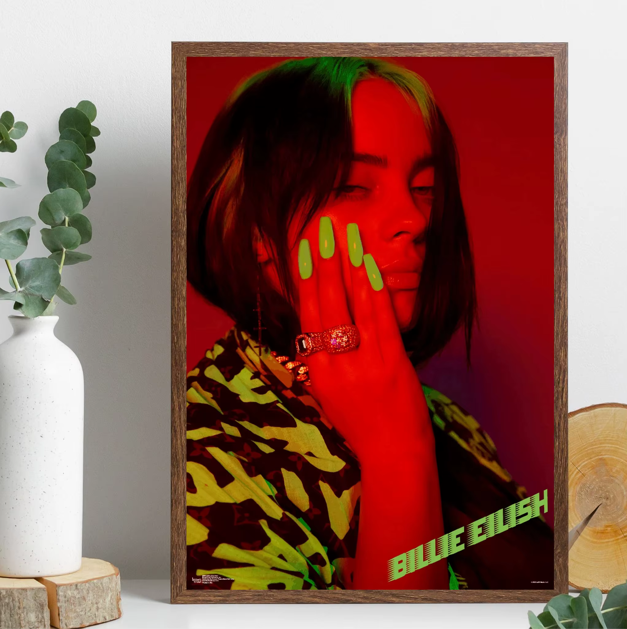 Affiche Pop d'album de musique avec Portrait de chanteur célèbre, peinture de décoration sur toile, salon, chambre à coucher, décoration de la maison, affiche d'art murale
