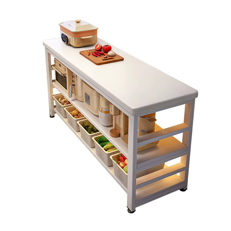 Étagère de rangement de cuisine en métal, support organisateur pour four à micro-ondes, meuble de garde-manger pour la maison, salle à manger, restaurant