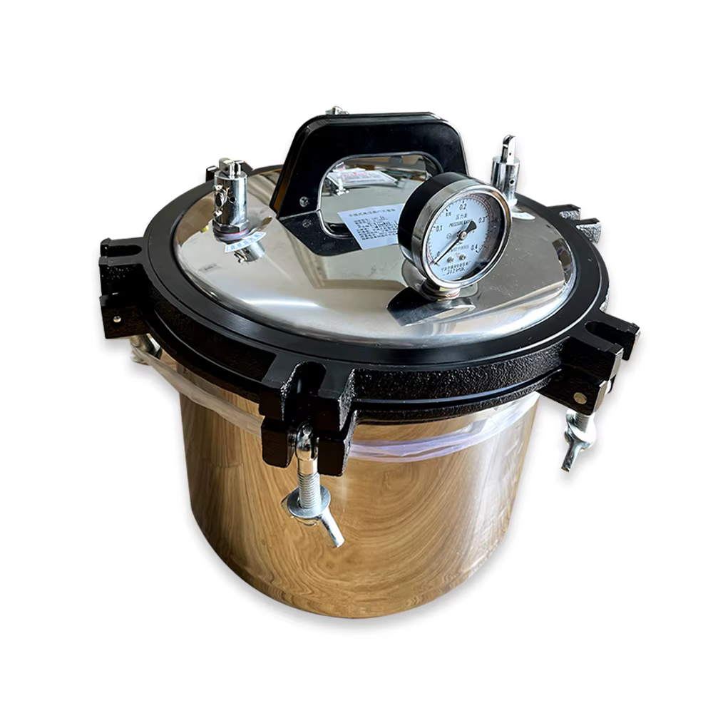 Stérilisateur haute pression portable en acier inoxydable, réservoir tertiaire à vapeur sous pression, chauffage automatique, 70-106kPa