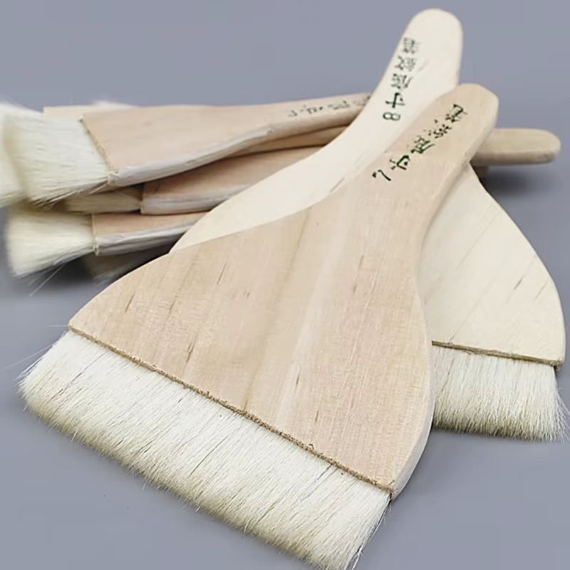 7 pièces/ensemble brosse à cheveux en laine 2-8 pouces pinceaux pour peinture rangée stylo brosse à récurer peinture chinoise de peinture à l'aquarelle ombrage