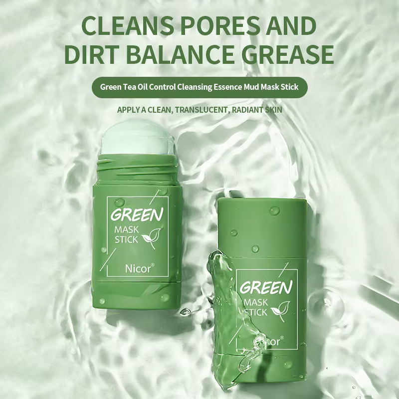 Masque au Thé Vert pour le Visage, Produit de Soins de la Peau Coréen, Hydratant en Profondeur, Rétrécissement des Pores, Points Noirs, Acné