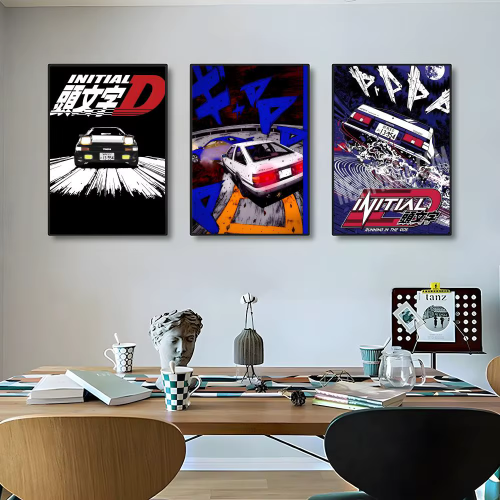 Affiches classiques et impressions d'art mural adaptées aux salons, chambres à coucher, bars et décoration intérieure. I-Initial D